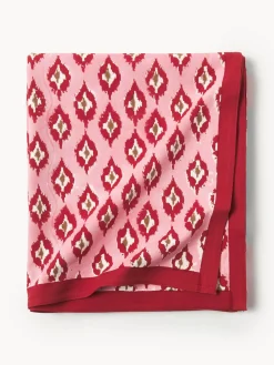 Mantel individual pintado a mano de algodón Atahan