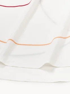 Mantel redondo con bordado abstracto Sue