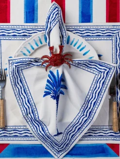 Manteles individuales artesanales de algodón The Palms, 4 uds.