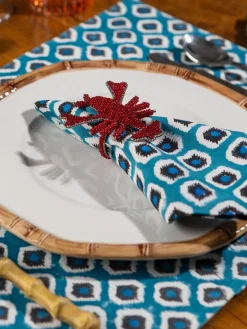 Manteles individuales artesanal de algodón Sarp, 4 uds.