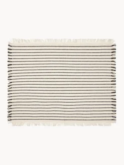 Manteles individuales de algodón con flecos Elouise, 2 uds.