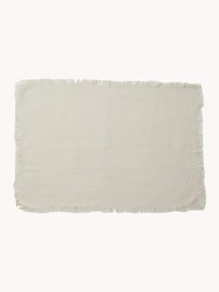 Manteles individuales de algodón Leo, 4 uds.