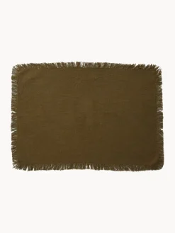 Manteles individuales de algodón Leo, 4 uds.