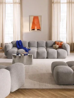 Módulo central en tejido bouclé Tayla