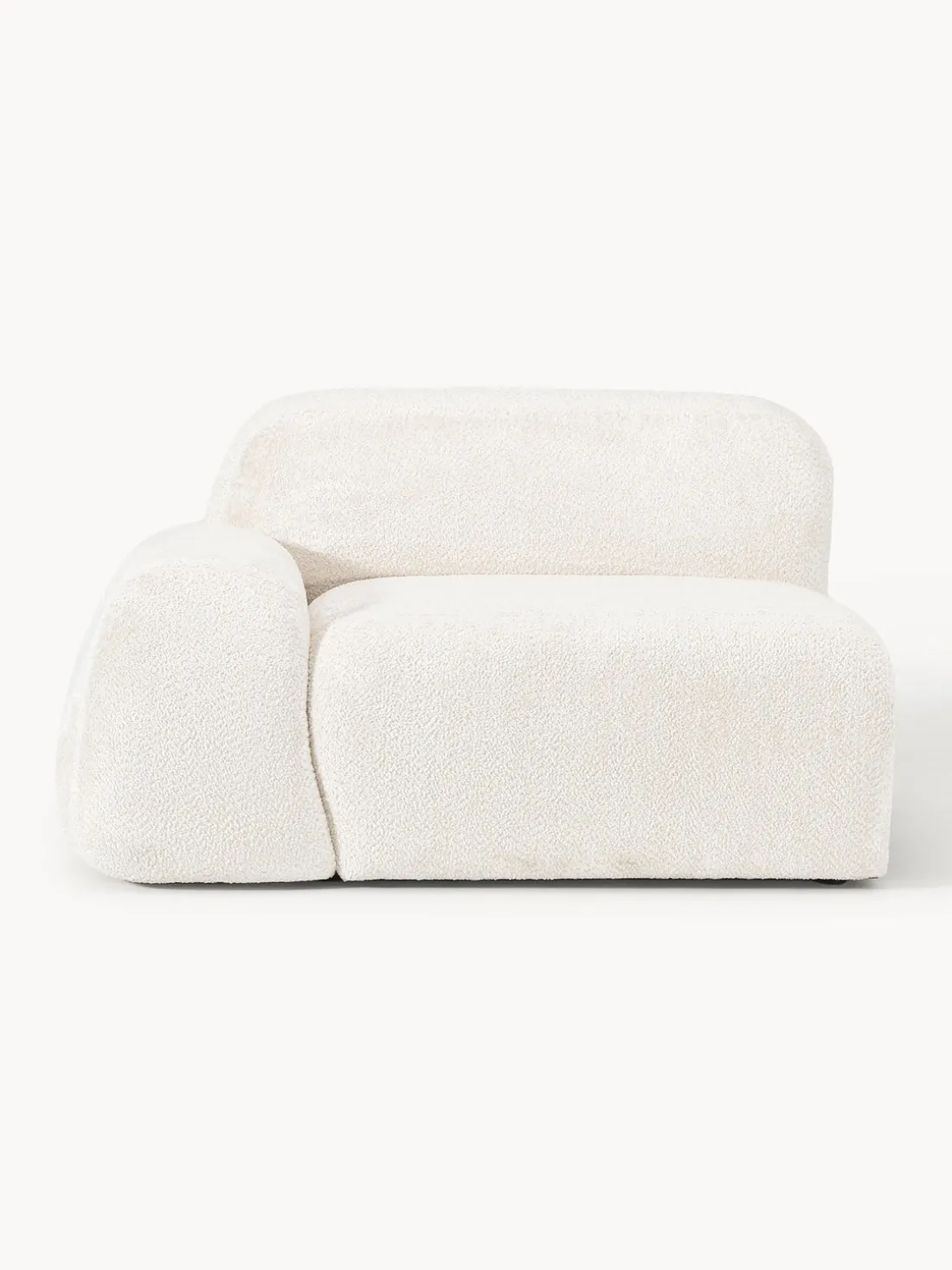 Módulo de esquina de borreguillo bouclé Wolke