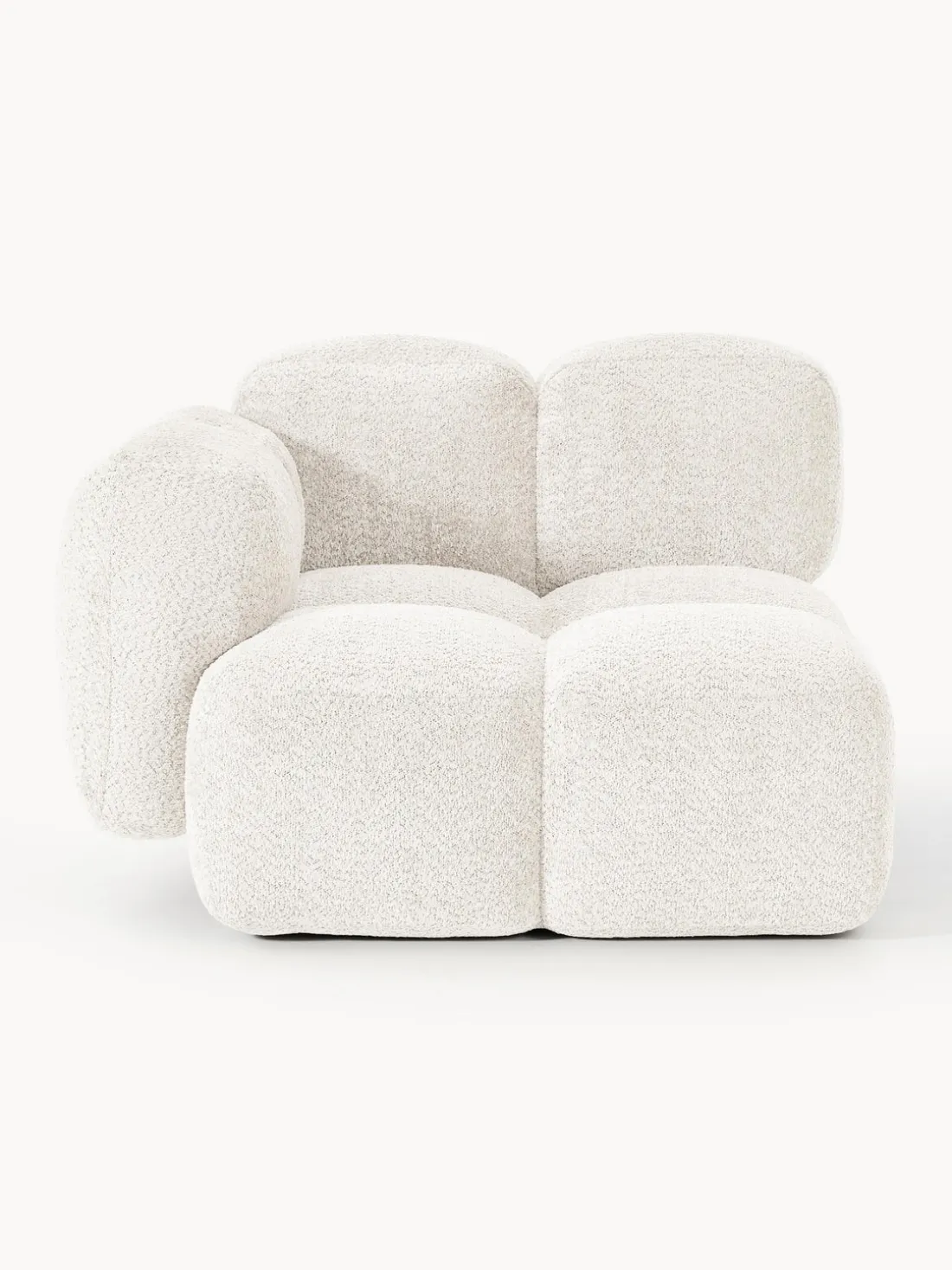 Módulo de esquina de borreguillo bouclé Tayla