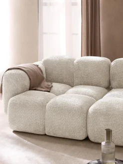 Módulo de esquina de borreguillo bouclé Tayla