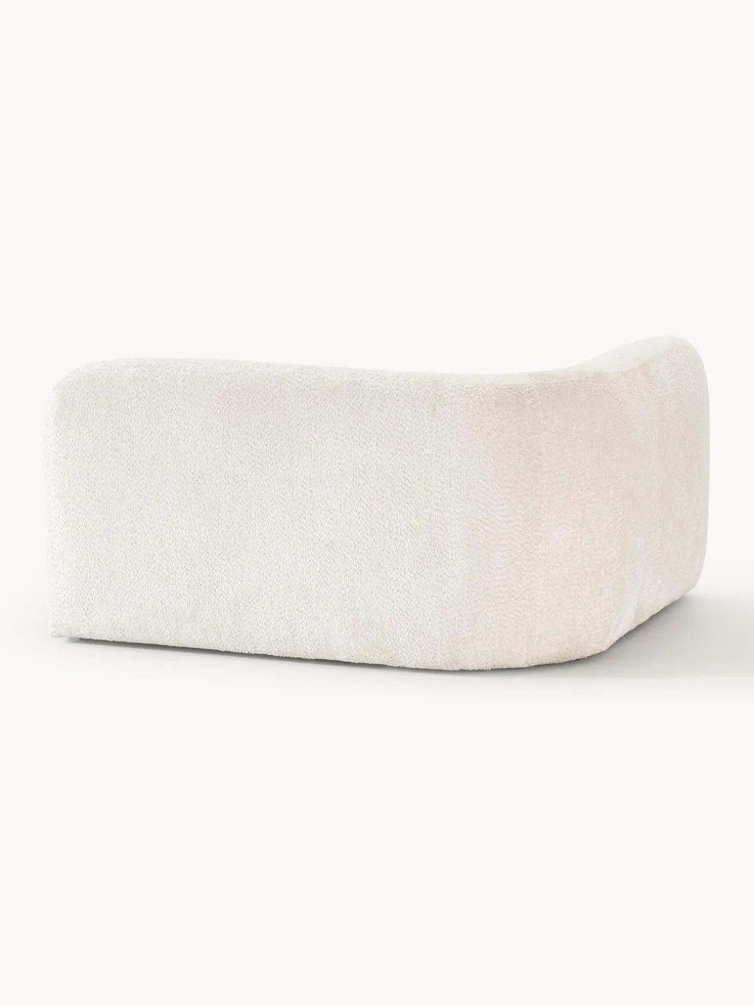 Módulo de esquina redondo de borreguillo bouclé Wolke