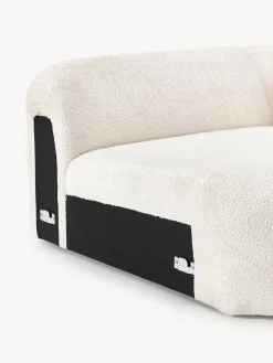 Módulo de esquina redondo de borreguillo bouclé Wolke