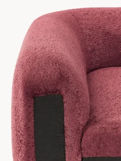 Módulo de esquina redondo de borreguillo bouclé Wolke