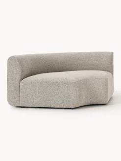 Módulo de esquina redondo en tejido bouclé Sofia