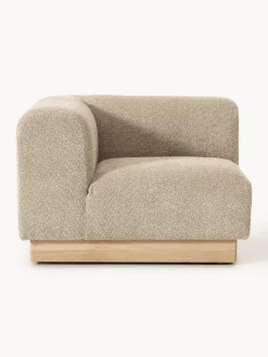 Módulo de esquina sofá de borreguillo bouclé Natalie