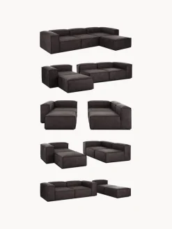 Módulo de esquina sofá de cuero reciclado Lennon