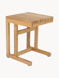Mesa auxiliar de jardín de madera de teca Cero, 45 cm