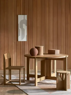 Mesa auxiliar de madera de roble Future