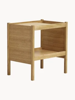 Mesa auxiliar de madera de roble Journal