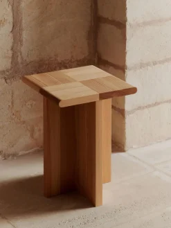 Mesa auxiliar de madera de abeto Sala