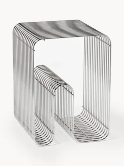 Mesa auxiliar de metal Curva