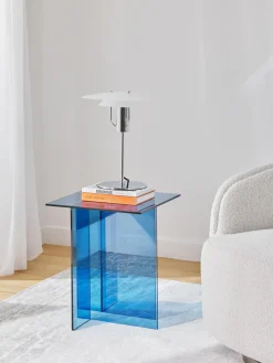 Mesa auxiliar de vidrio Anouk