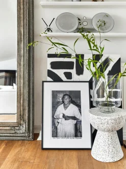 Mesa auxiliar en terrazo Lars