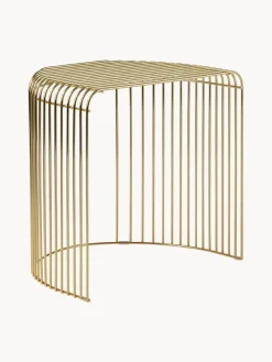 Mesa auxiliar ovalada de metal Curva