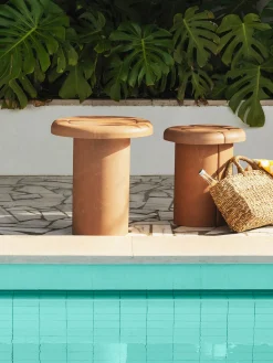 Mesa auxiliar redonda Alder