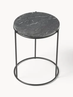 Mesa auxiliar redonda de mármol Ella