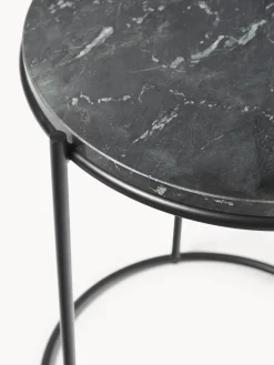 Mesa auxiliar redonda de mármol Ella