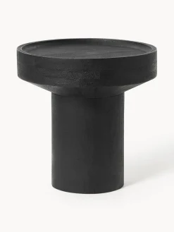 Mesa auxiliar redonda de madera de mango Benno