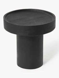 Mesa auxiliar redonda de madera de mango Benno