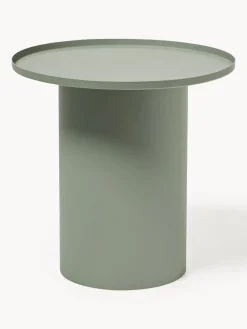 Mesa auxiliar redonda de metal Sverre