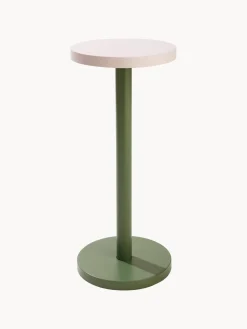 Mesa auxiliar redonda de metal Trisse