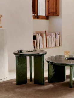 Mesa auxiliar redonda de hormigón Deya