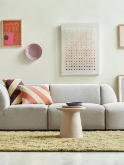 Mesa auxiliar redonda Dunstan