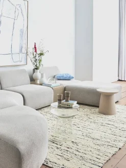 Mesa auxiliar redonda Dunstan