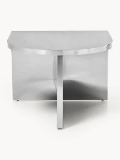 Mesa baja ovalada de metal Leander