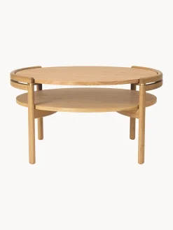 Mesa de centro artesanal de madera de roble RF1905