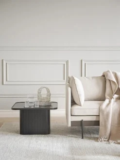 Mesa de centro de madera de roble Sullivan, 60 x 60 cm