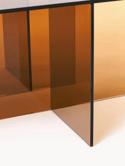 Mesa de centro de vidrio Anouk, 102 cm