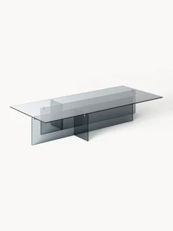 Mesa de centro grande de vidrio Anouk, 160 cm