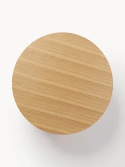 Mesa de centro redonda de madera Nele, con espacio de almacenamiento