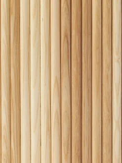 Mesa de centro redonda de madera Nele, con espacio de almacenamiento