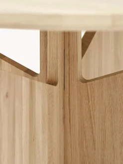 Mesa de centro redonda de roble Future