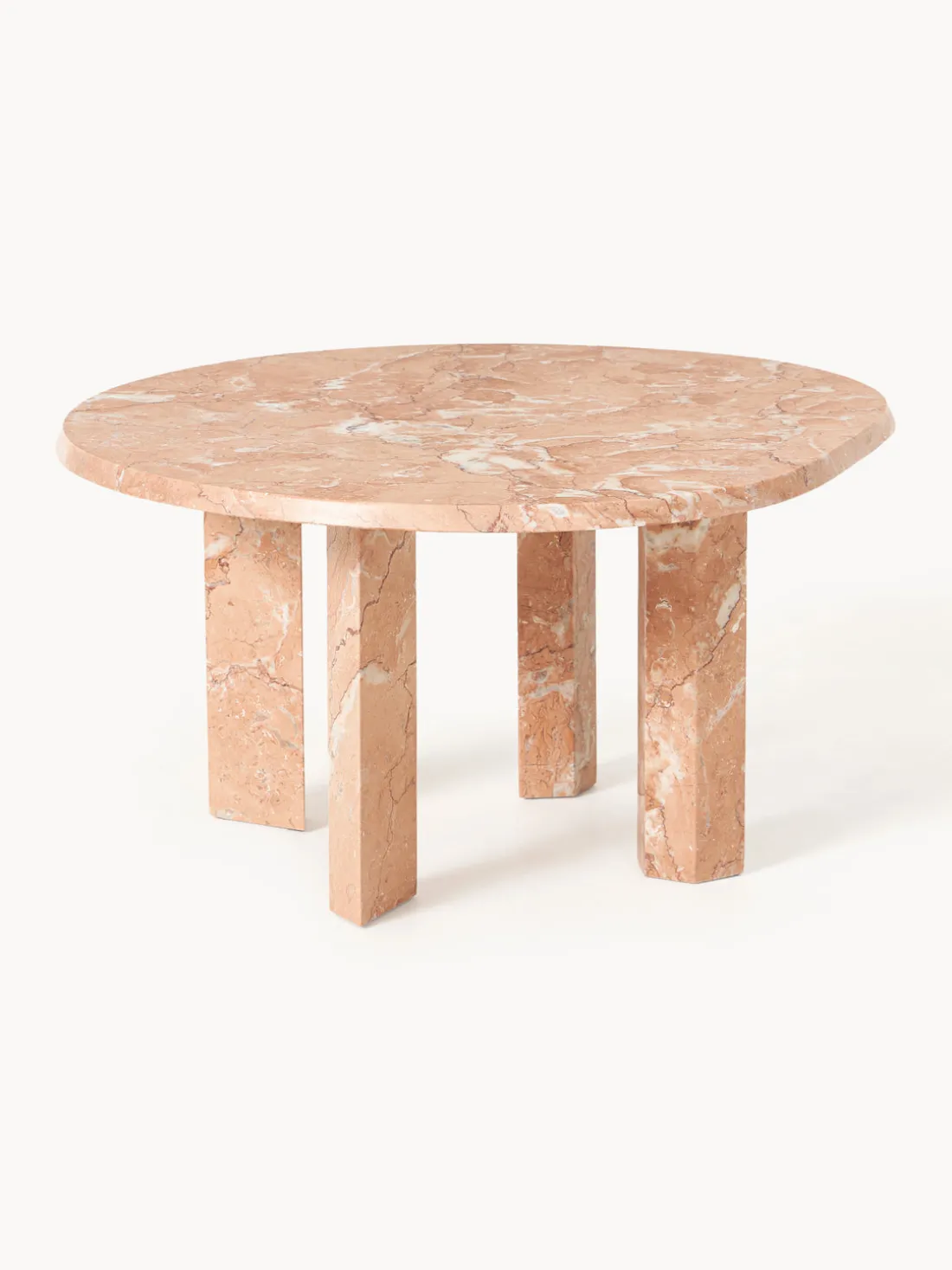 Mesa de centro redonda de mármol Taula