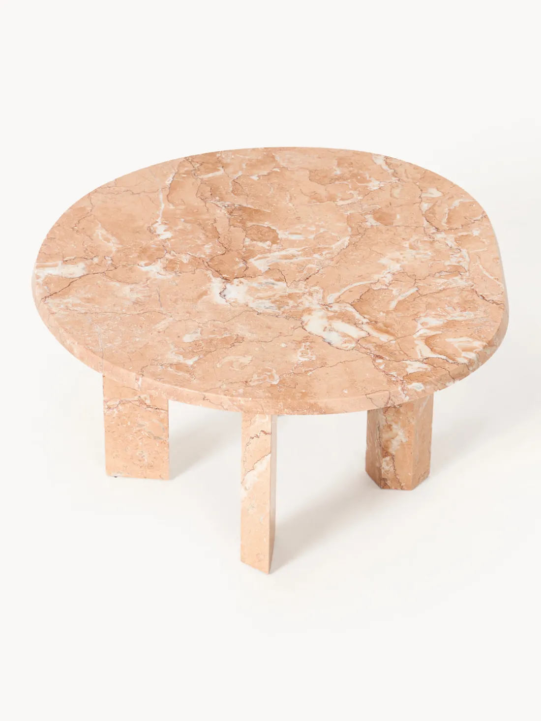 Mesa de centro redonda de mármol Taula