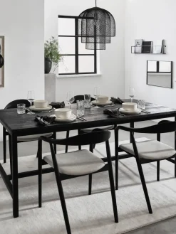 Mesa de comedor de madera de mango Raw