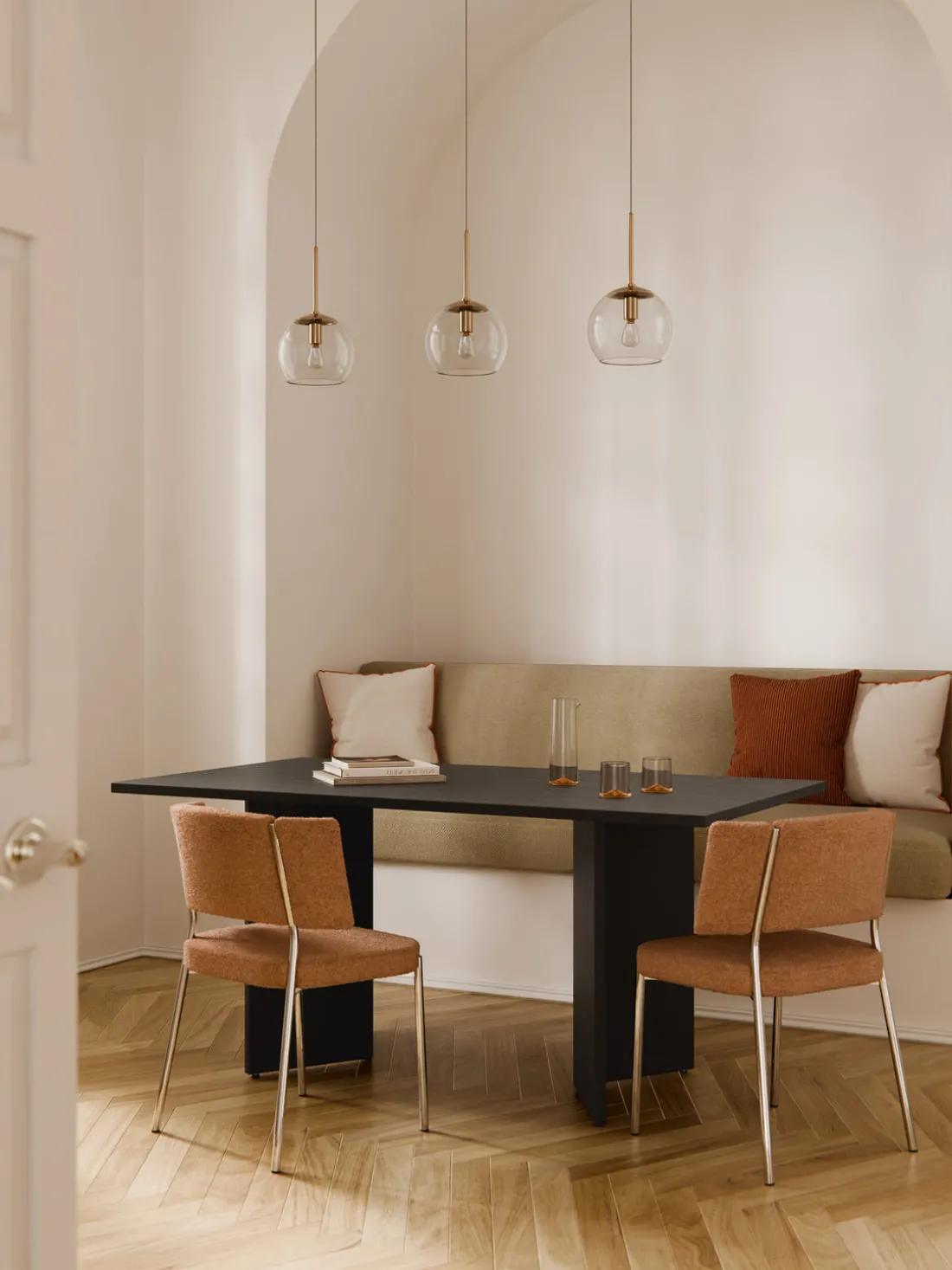 Mesa de comedor de madera Toni, tamaños diferentes