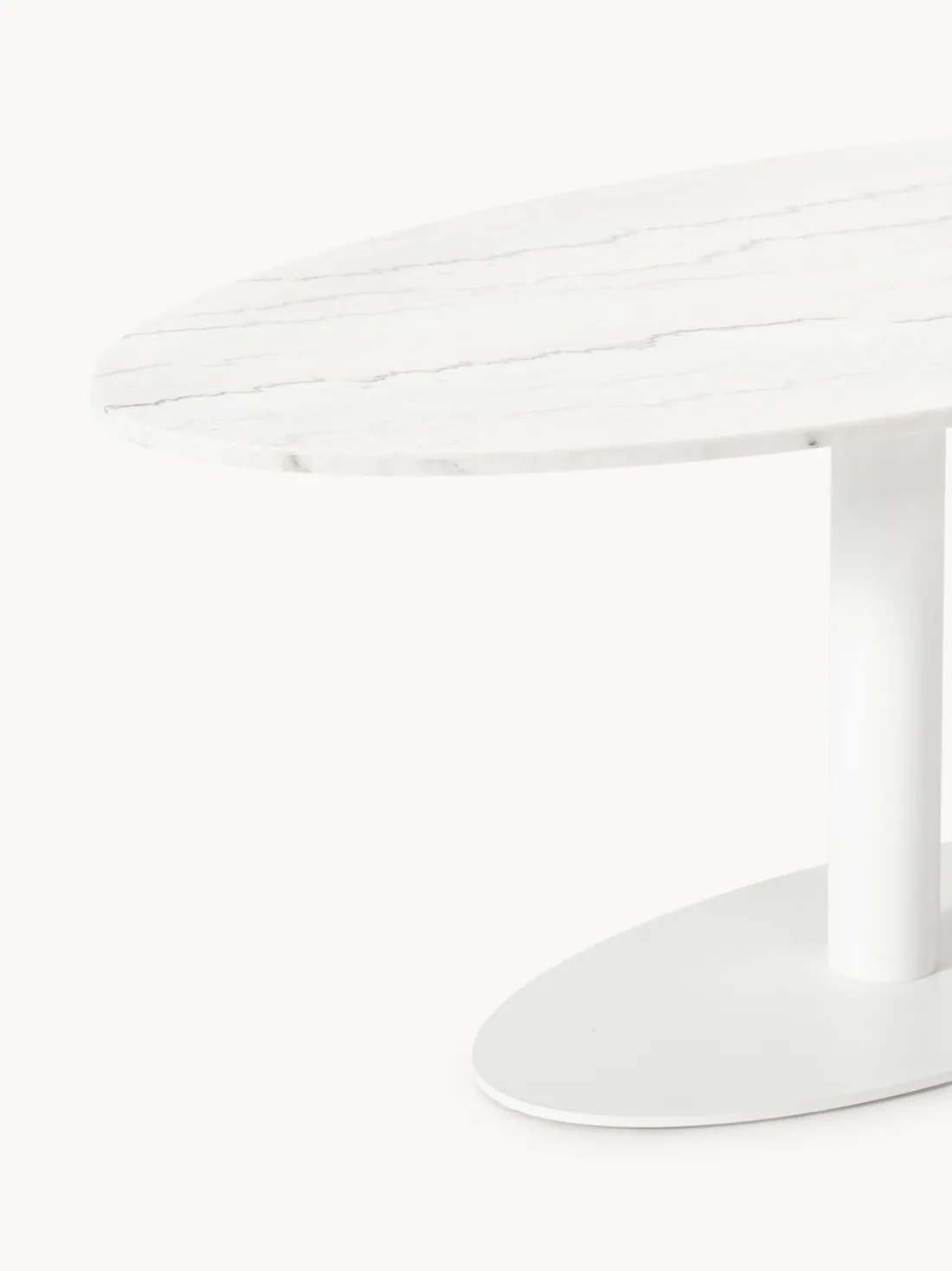 Mesa de comedor de mármol ovalada Miley