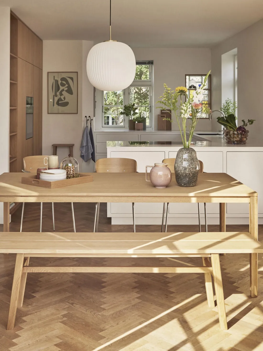 Mesa de comedor de roble Acorn, 140 x 80 cm