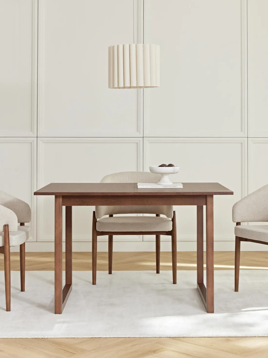 Mesa de comedor extensible Calla, tamaños diferentes